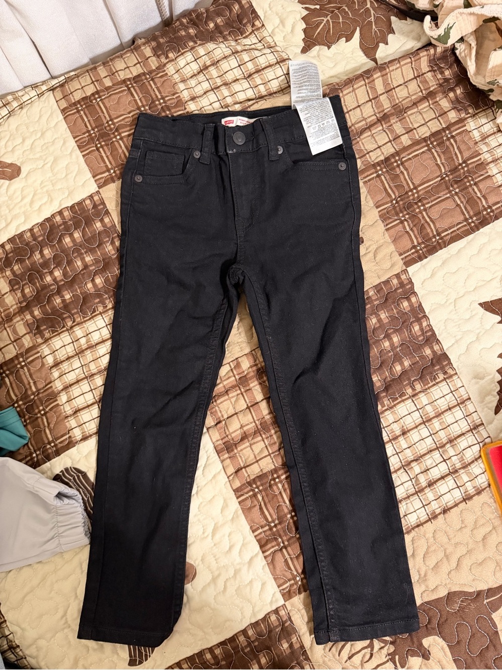 Levi's Kids Black Skinny-Leg Jeans